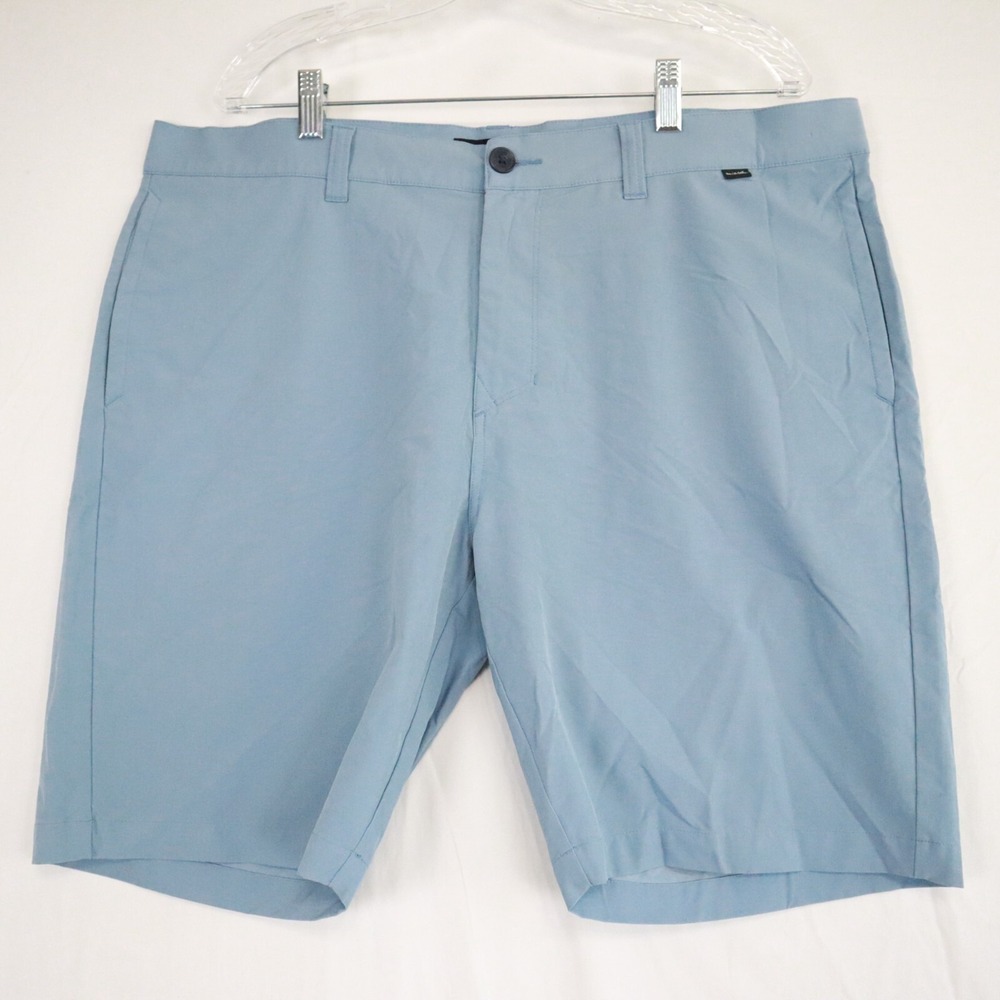 Travis Mathew Shorts Mens 40 Performance Golf Chino Stretch Flex Flat Front Blue